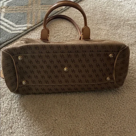 Dooney & Bourke Tan Monogram Shoulder Bag - Picture 8 of 8